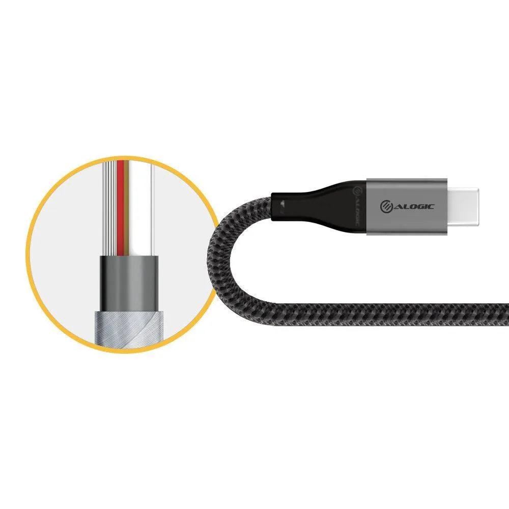 ALOGIC Super Ultra USB 3.1 USB-C to USB-A Adapter - 15cm - Space Grey (ULCAA-SGR)