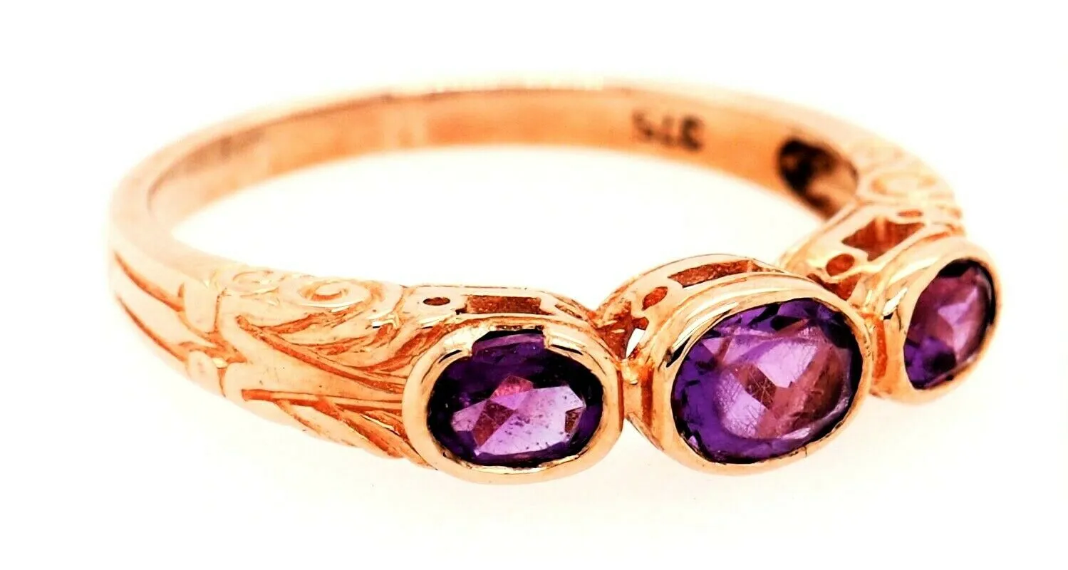 Amethyst 9ct Rose Gold Ring
