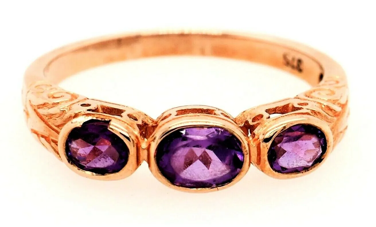 Amethyst 9ct Rose Gold Ring