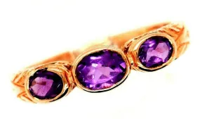 Amethyst 9ct Rose Gold Ring