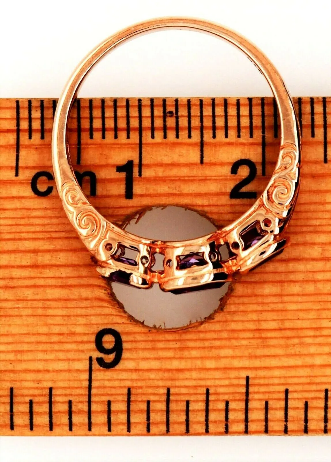 Amethyst 9ct Rose Gold Ring