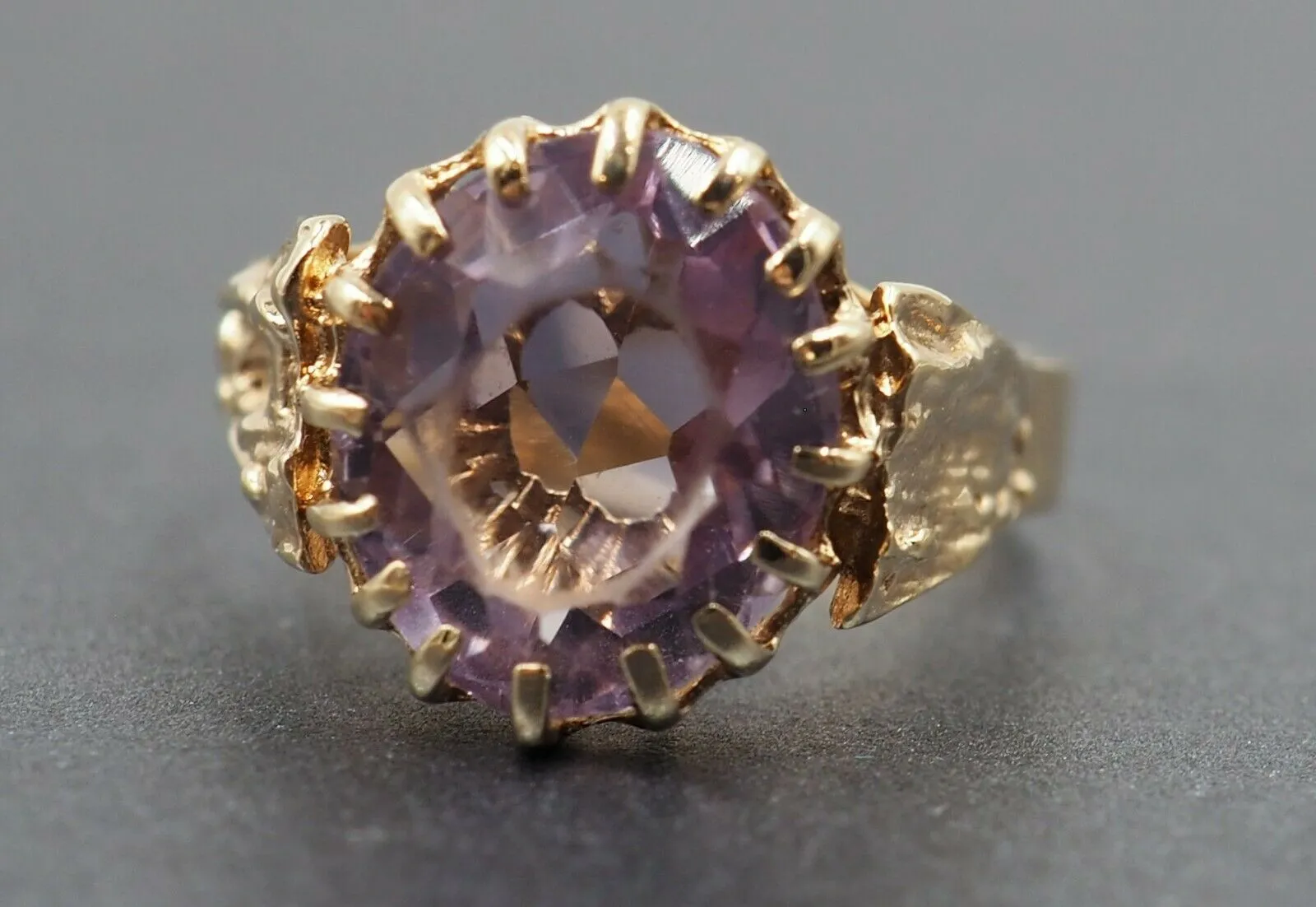 Amethyst 9ct Yellow Gold Ring - Birmingham