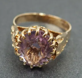 Amethyst 9ct Yellow Gold Ring - Birmingham