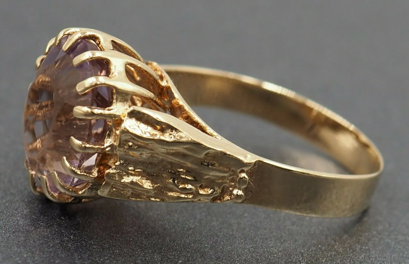 Amethyst 9ct Yellow Gold Ring - Birmingham