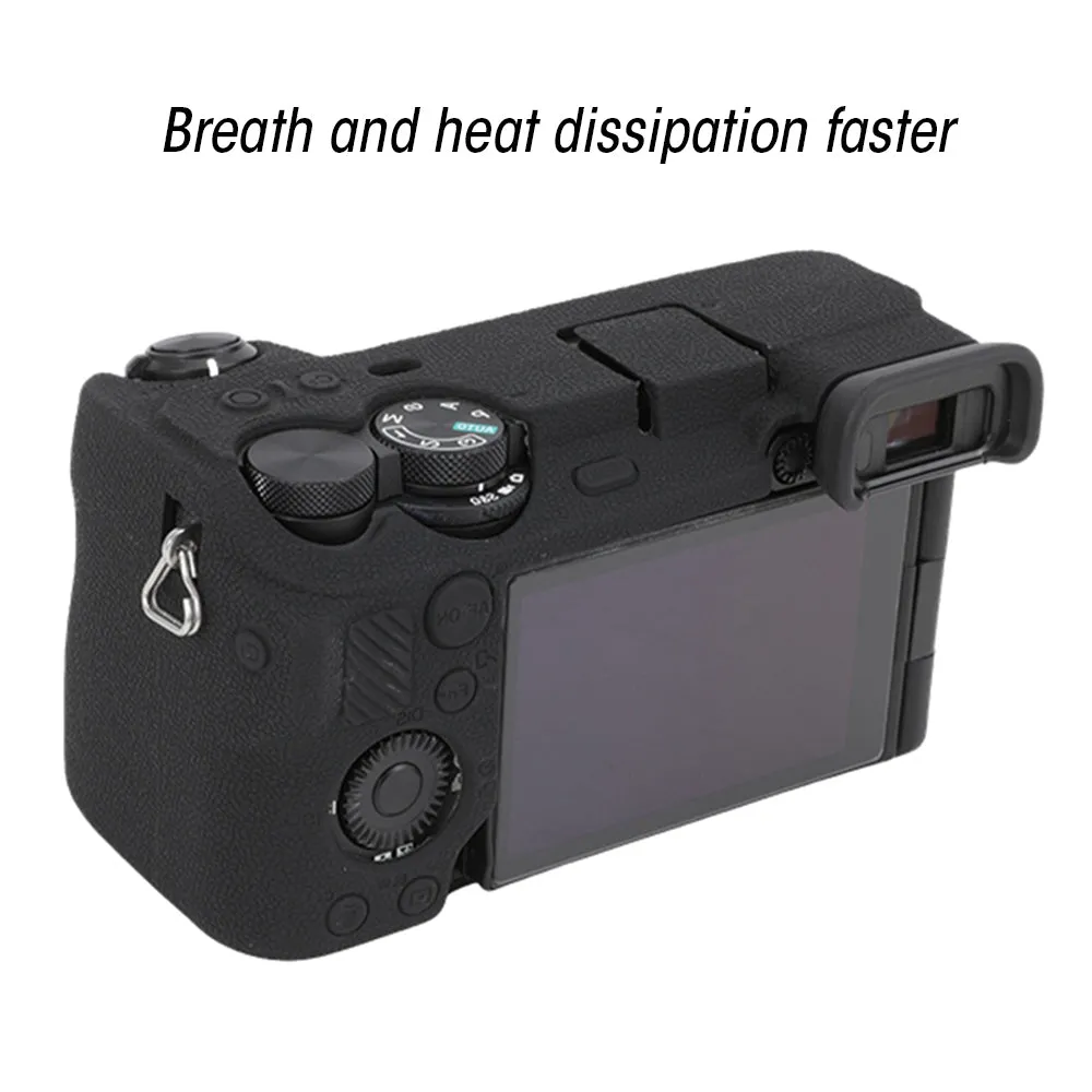 AMZER Lychee Texture Soft Silicone Protective Case For Sony ILCE-6700 / A6700