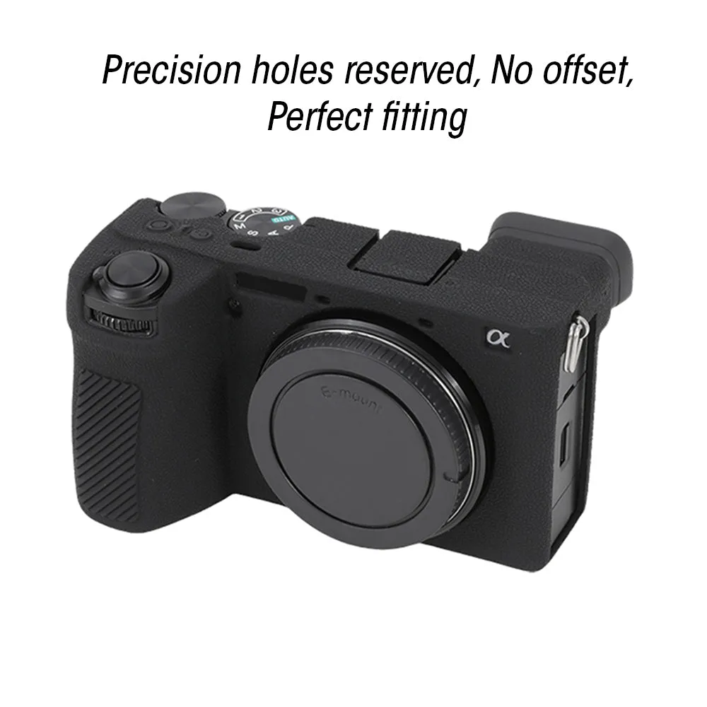 AMZER Lychee Texture Soft Silicone Protective Case For Sony ILCE-6700 / A6700