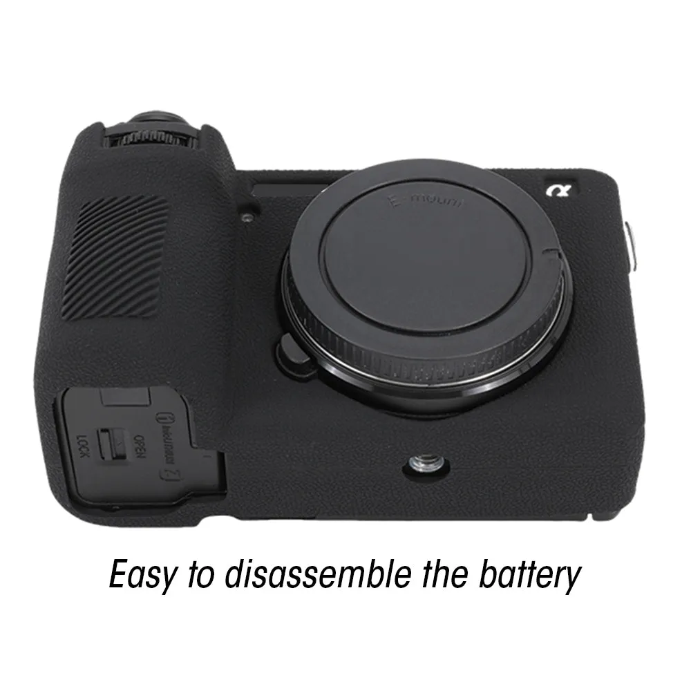 AMZER Lychee Texture Soft Silicone Protective Case For Sony ILCE-6700 / A6700