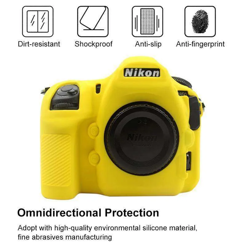 AMZER® Soft Silicone Protective Case for Nikon D850 - Yellow