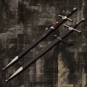 Anduril Sword and Aragorn Strider Ranger Sword with knife And Aragorn Strider Ranger Sword with knife Lord Of The Ring Pair