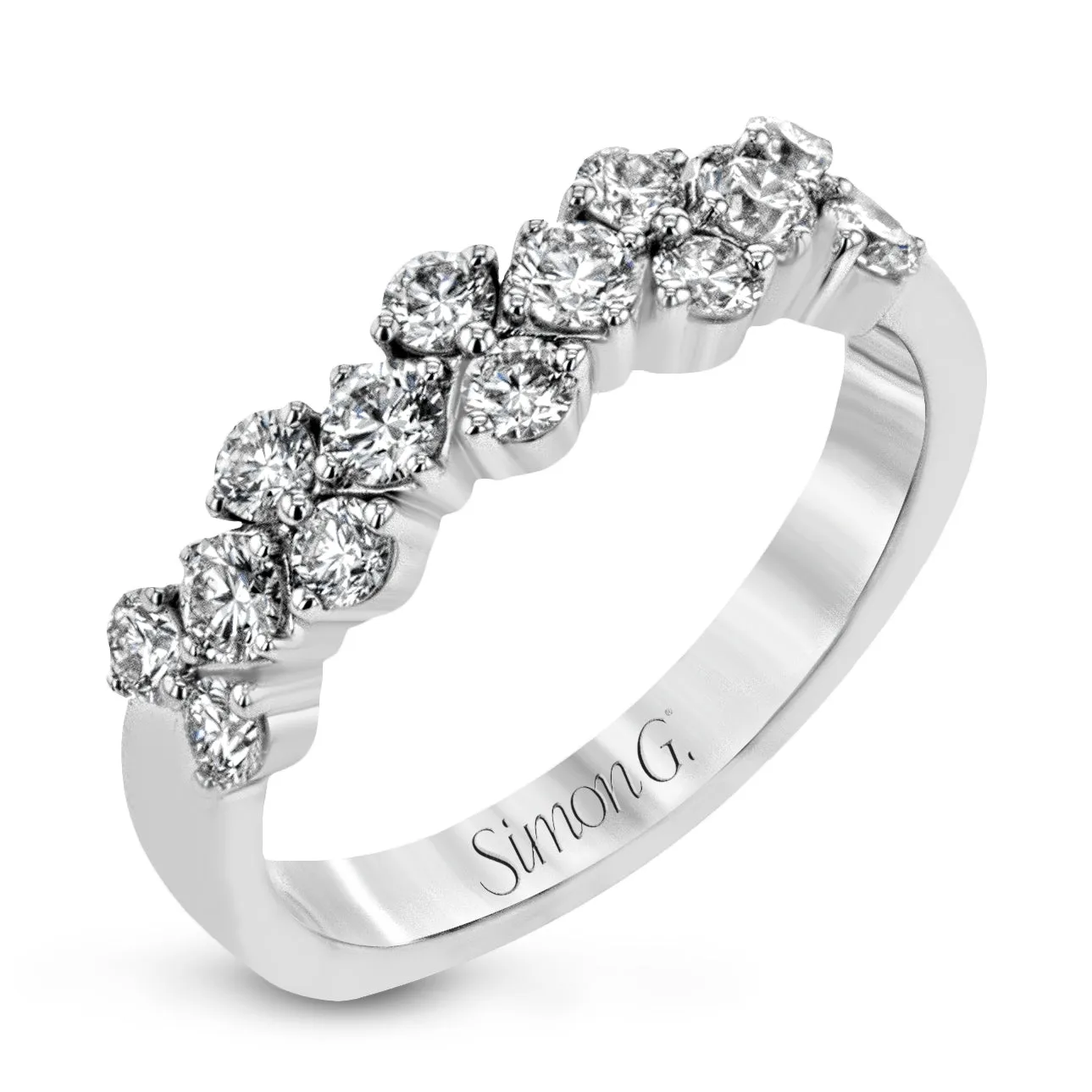 Anniversary Ring In 18k Gold With Diamonds