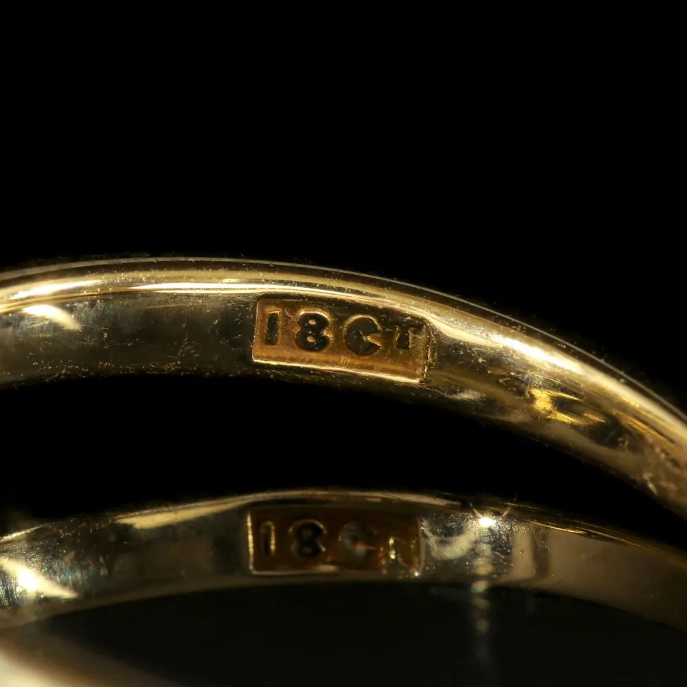 Antique Edwardian Diamond Twist Engagement Ring Circa 1910