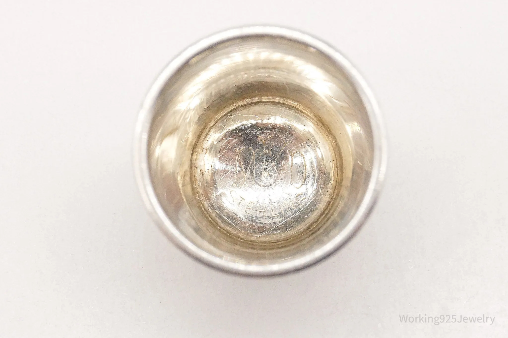 Antique Ketcham McDougall Sterling Silver Thimble Size 8
