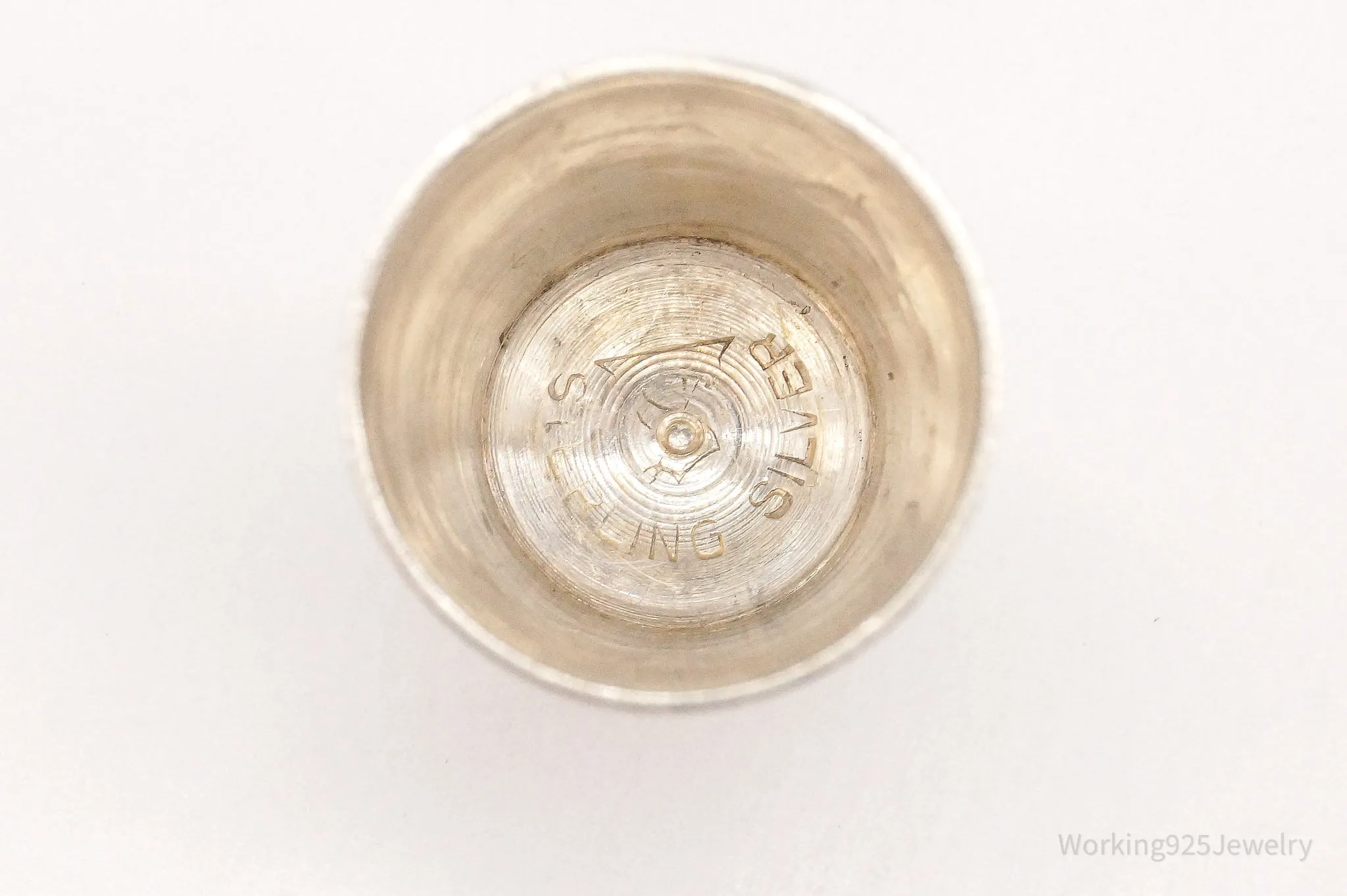 Antique Simons Bros & Co Sterling Silver Thimble Size 10