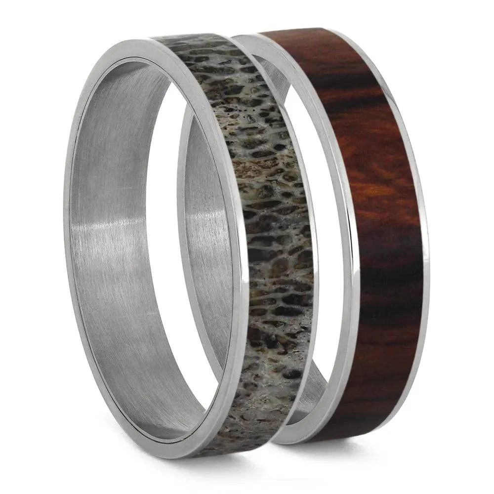 Antler & Ironwood Modular Titanium Ring Set