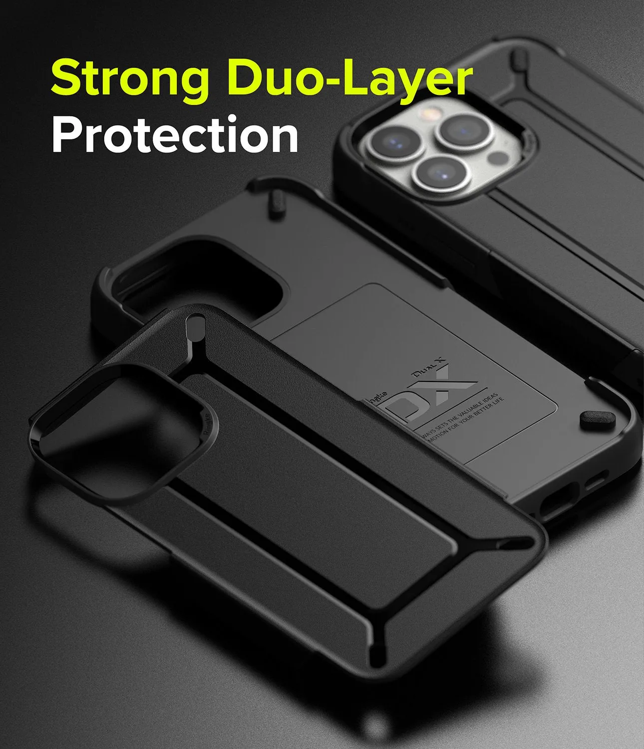 Apple iPhone 13 Pro Max Case Cover| DX Series| Black