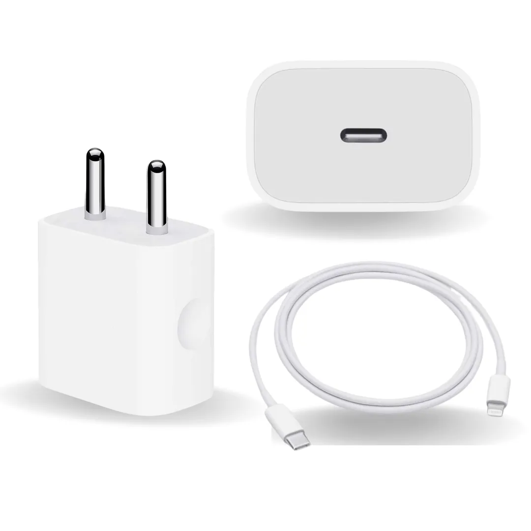 Apple iPhone 14 Pro 20W USB‑C Power Adapter With USB-C to Lightning Charge Cable