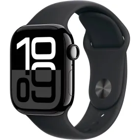 Apple Watch Gen 10 Series 10 42mm Jet Black Aluminum - Black Sport Band MWWF3LW/A