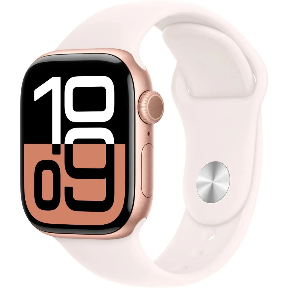 Apple Watch Gen 10 Series 10 42mm Rose Gold Aluminum - Light Blush Sport Band MWWJ3LW/A