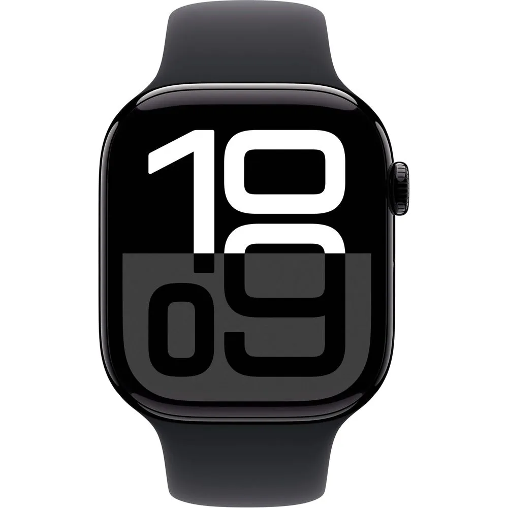 Apple Watch Gen 10 Series 10 Cell 46mm Jet Black Aluminum - Black Sport Band MWY43LW/A