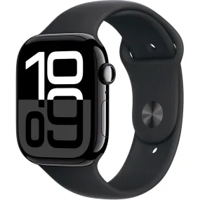 Apple Watch Gen 10 Series 10 Cell 46mm Jet Black Aluminum - Black Sport Band MWY43LW/A