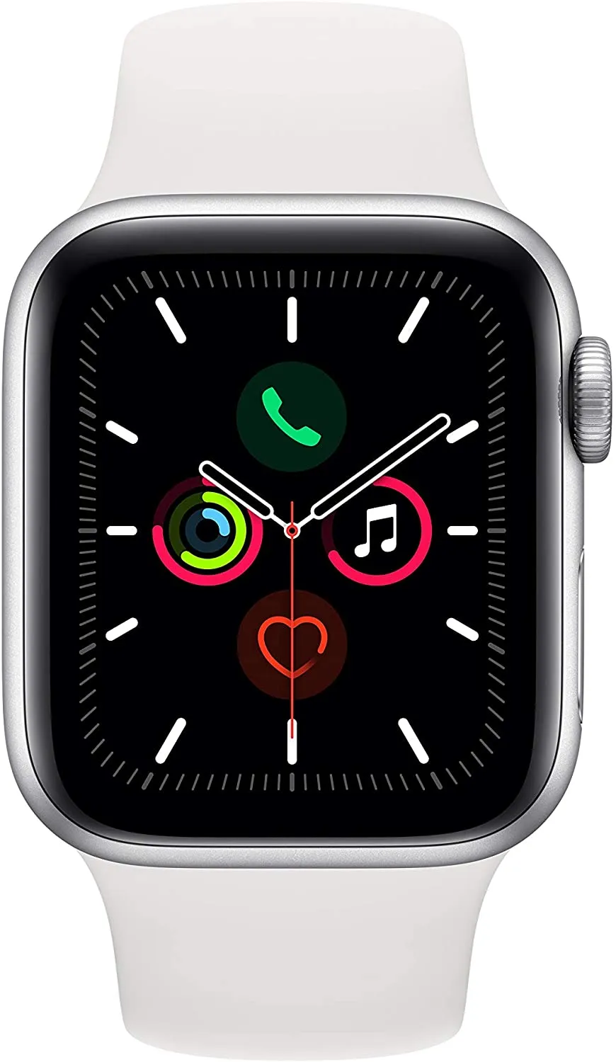 Apple Watch Series 5 (GPS   Cellular, 40mm) - Silver Aluminum Case with White Sport Band