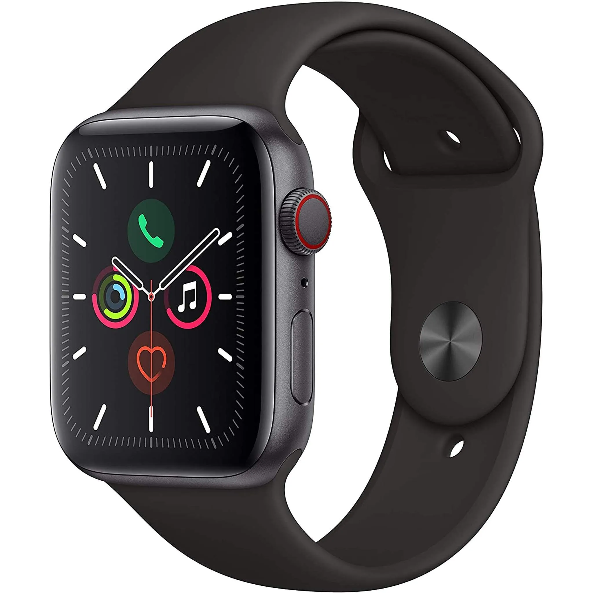 Apple Watch Series 5 (GPS   Cellular, 40mm) - Space Gray Aluminum Case with Black Sport Band