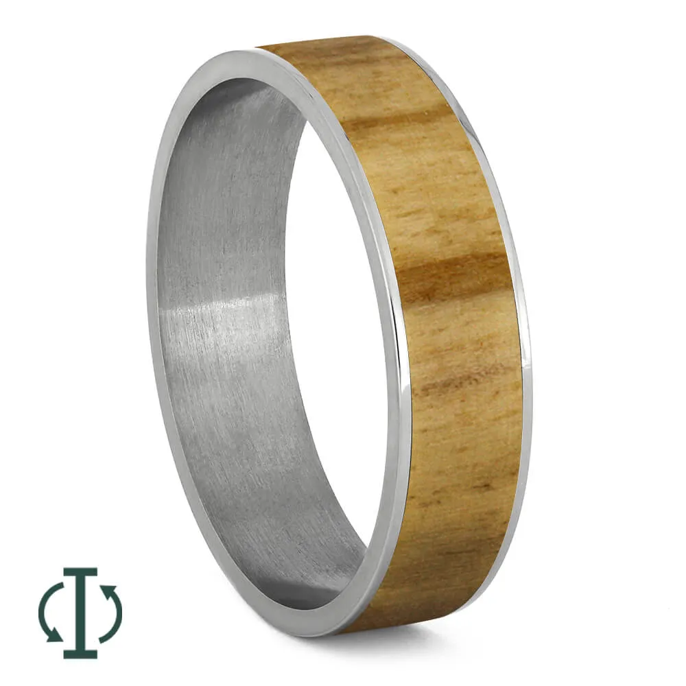 Aspen Wood Inlay Components for Modular Rings