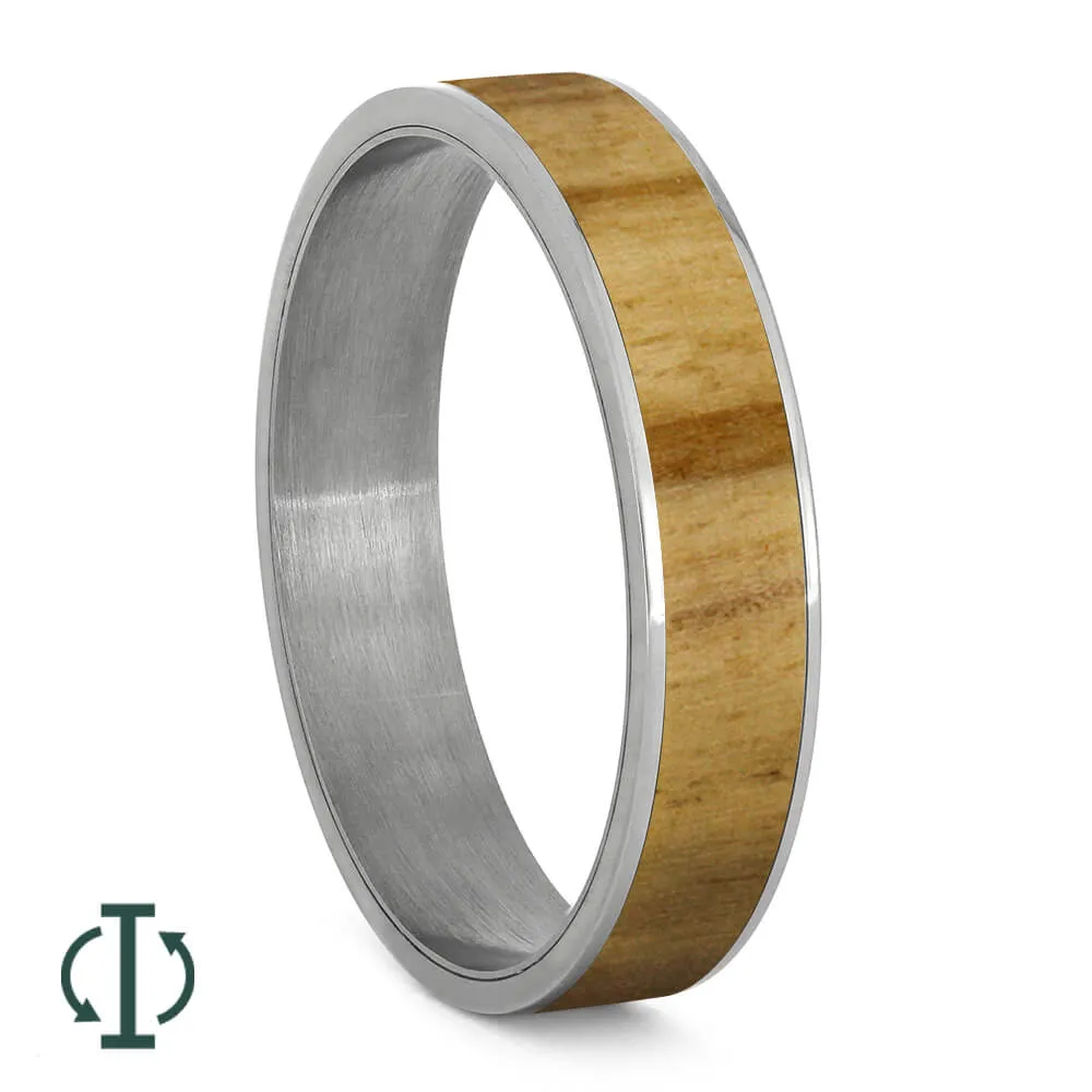 Aspen Wood Inlay Components for Modular Rings