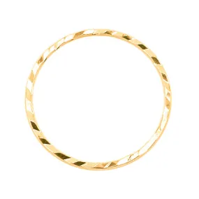 Beadalon Gold Tone Diamond Cut Links 20mm Round (10 Pcs)