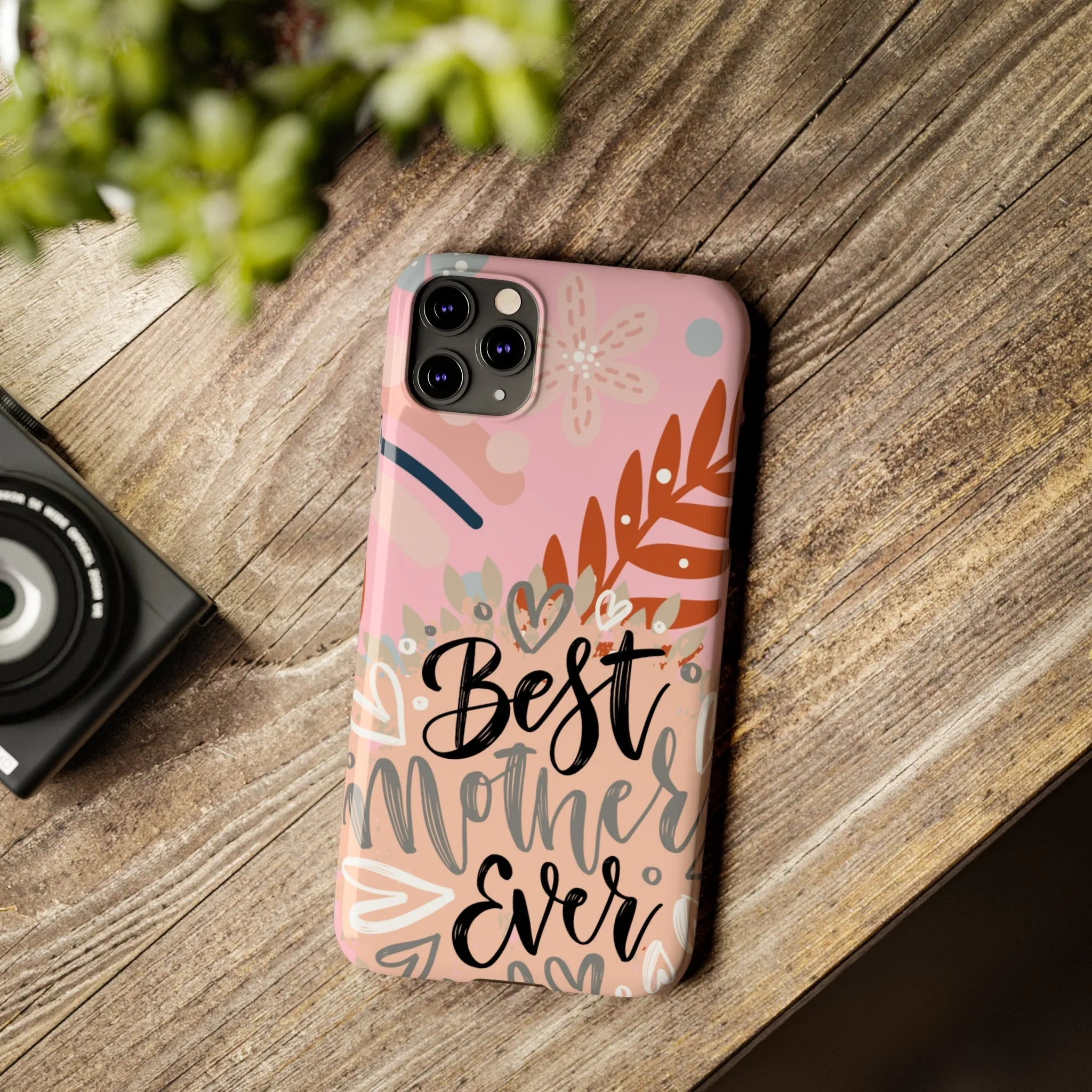 Best Mother Ever Botanical iPhone Case - Stylish and Heartwarming Protective Cover
