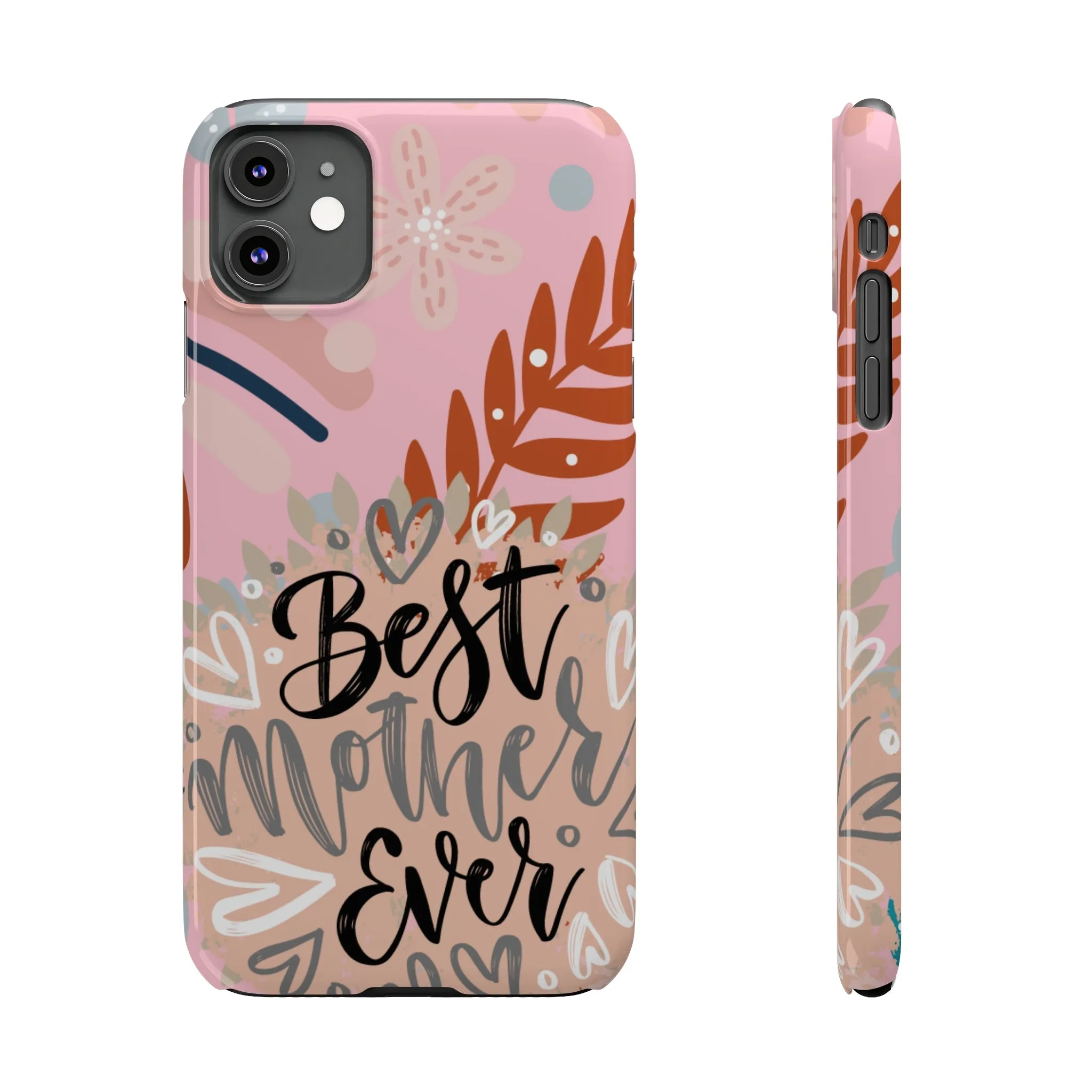 Best Mother Ever Botanical iPhone Case - Stylish and Heartwarming Protective Cover