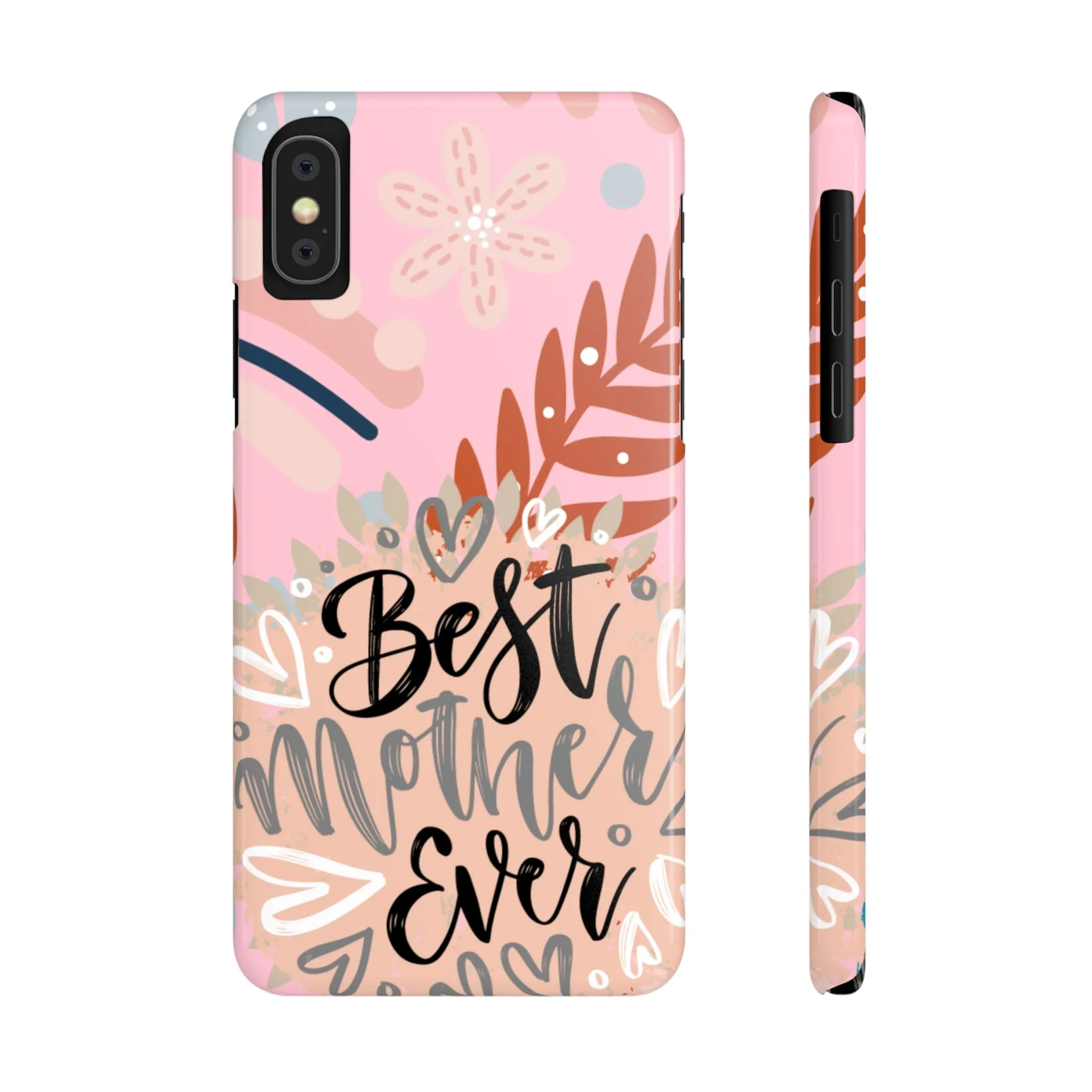 Best Mother Ever Botanical iPhone Case - Stylish and Heartwarming Protective Cover