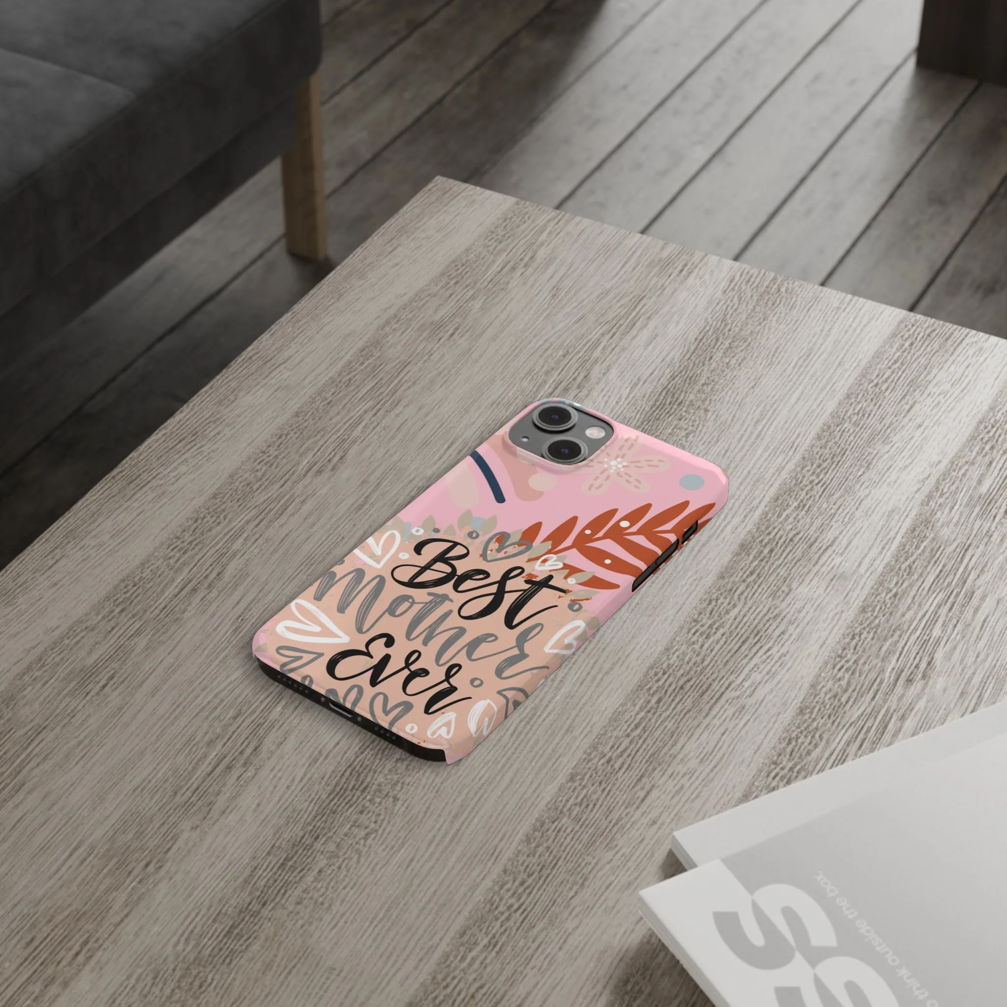 Best Mother Ever Botanical iPhone Case - Stylish and Heartwarming Protective Cover
