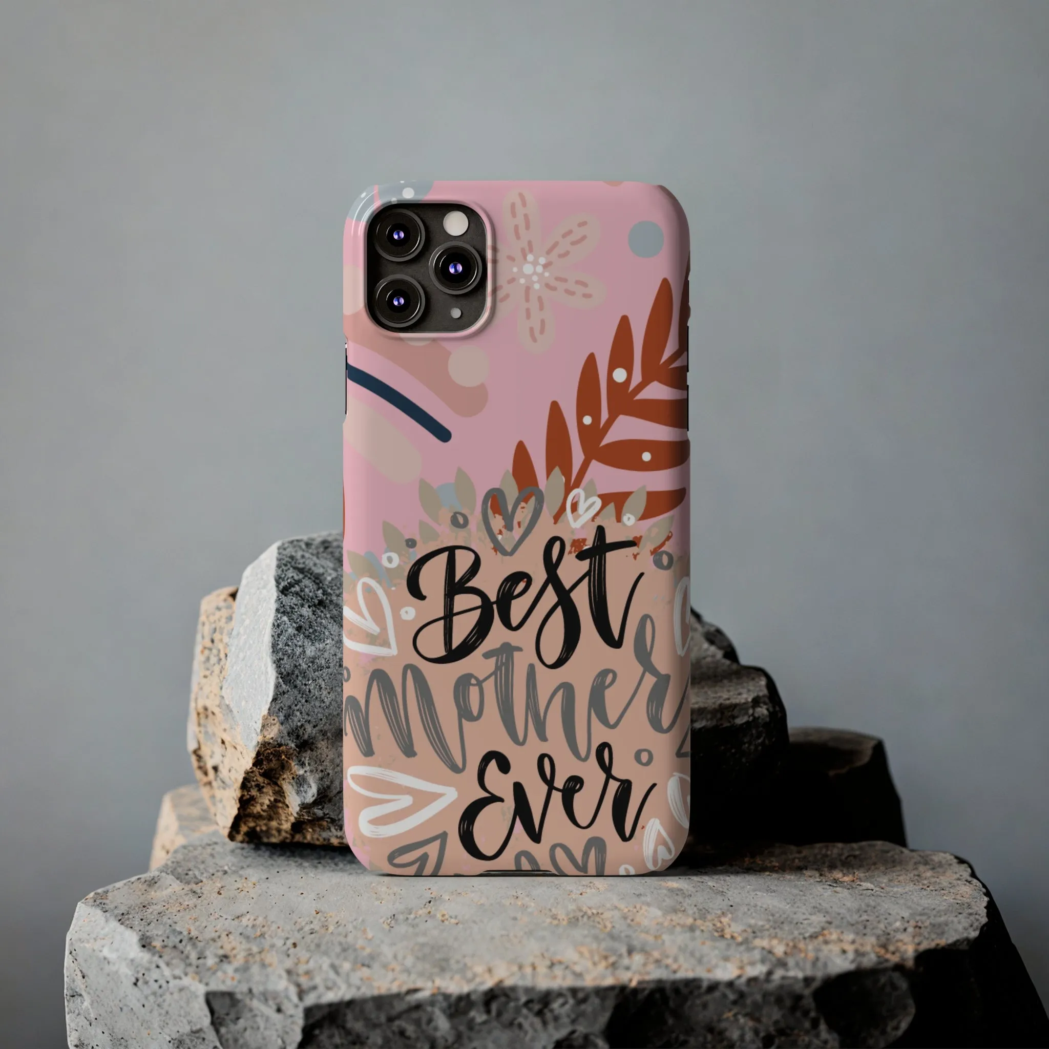 Best Mother Ever Botanical iPhone Case - Stylish and Heartwarming Protective Cover