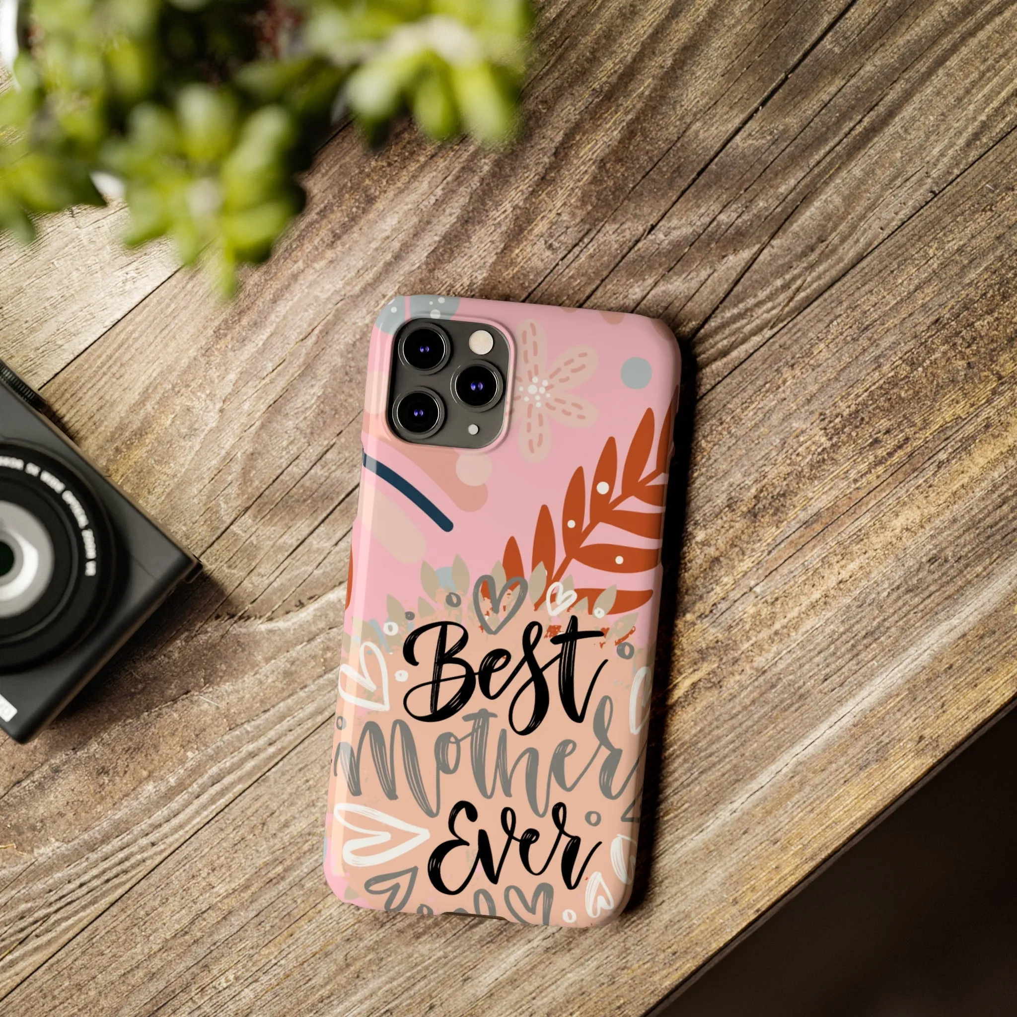 Best Mother Ever Botanical iPhone Case - Stylish and Heartwarming Protective Cover