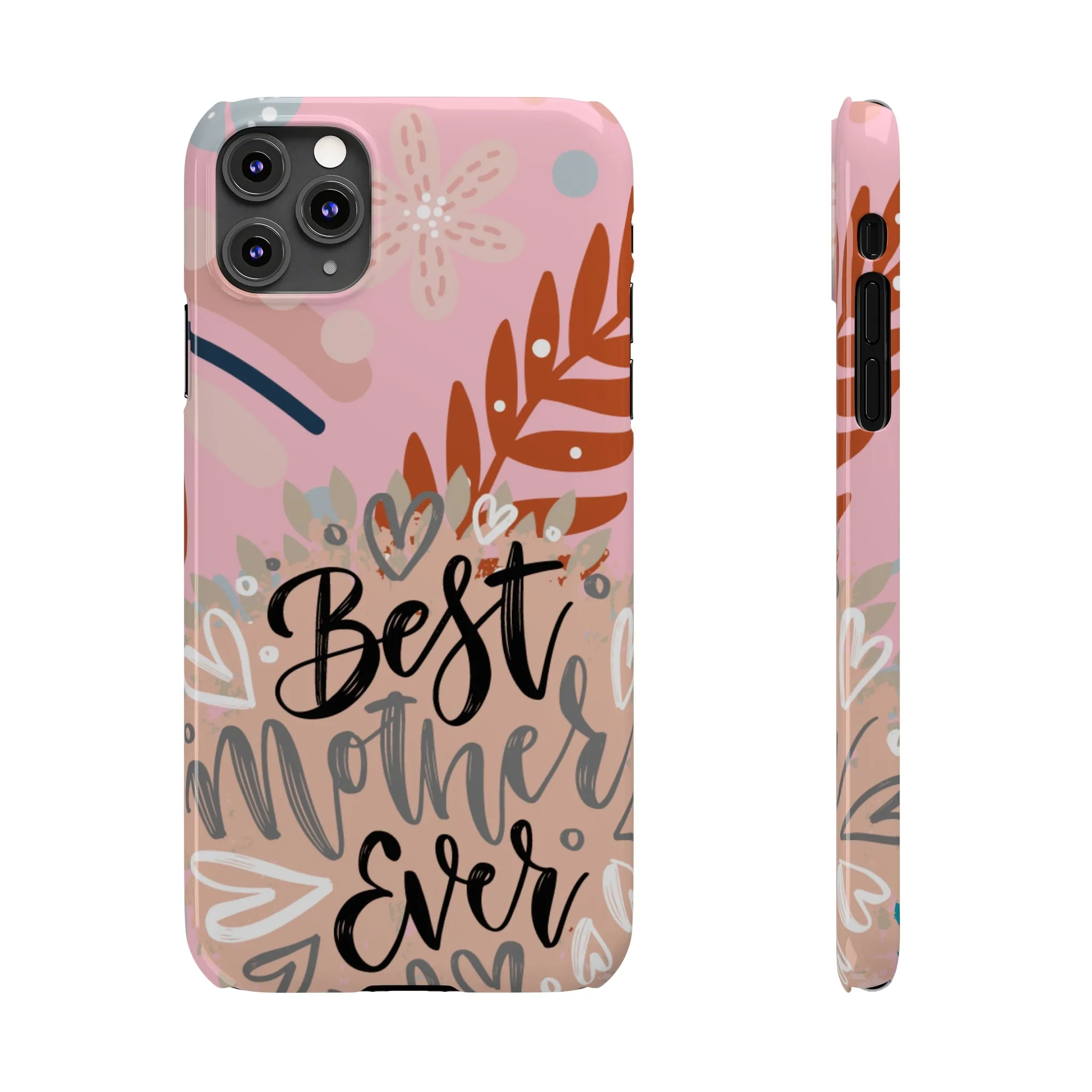 Best Mother Ever Botanical iPhone Case - Stylish and Heartwarming Protective Cover