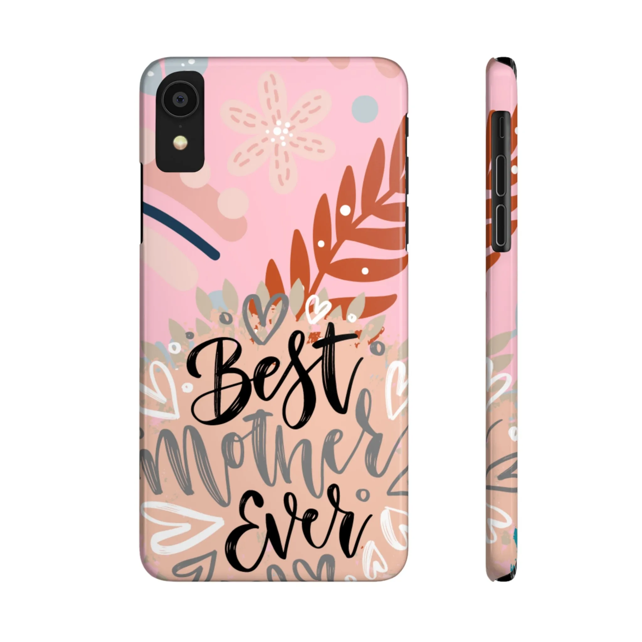 Best Mother Ever Botanical iPhone Case - Stylish and Heartwarming Protective Cover