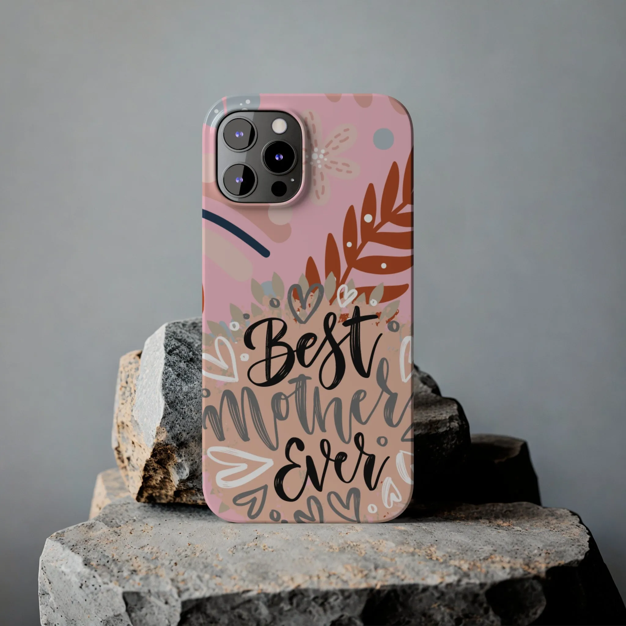 Best Mother Ever Botanical iPhone Case - Stylish and Heartwarming Protective Cover