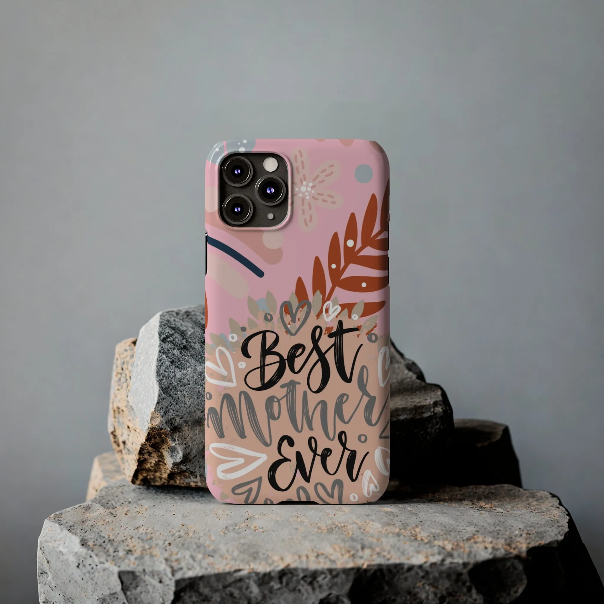 Best Mother Ever Botanical iPhone Case - Stylish and Heartwarming Protective Cover