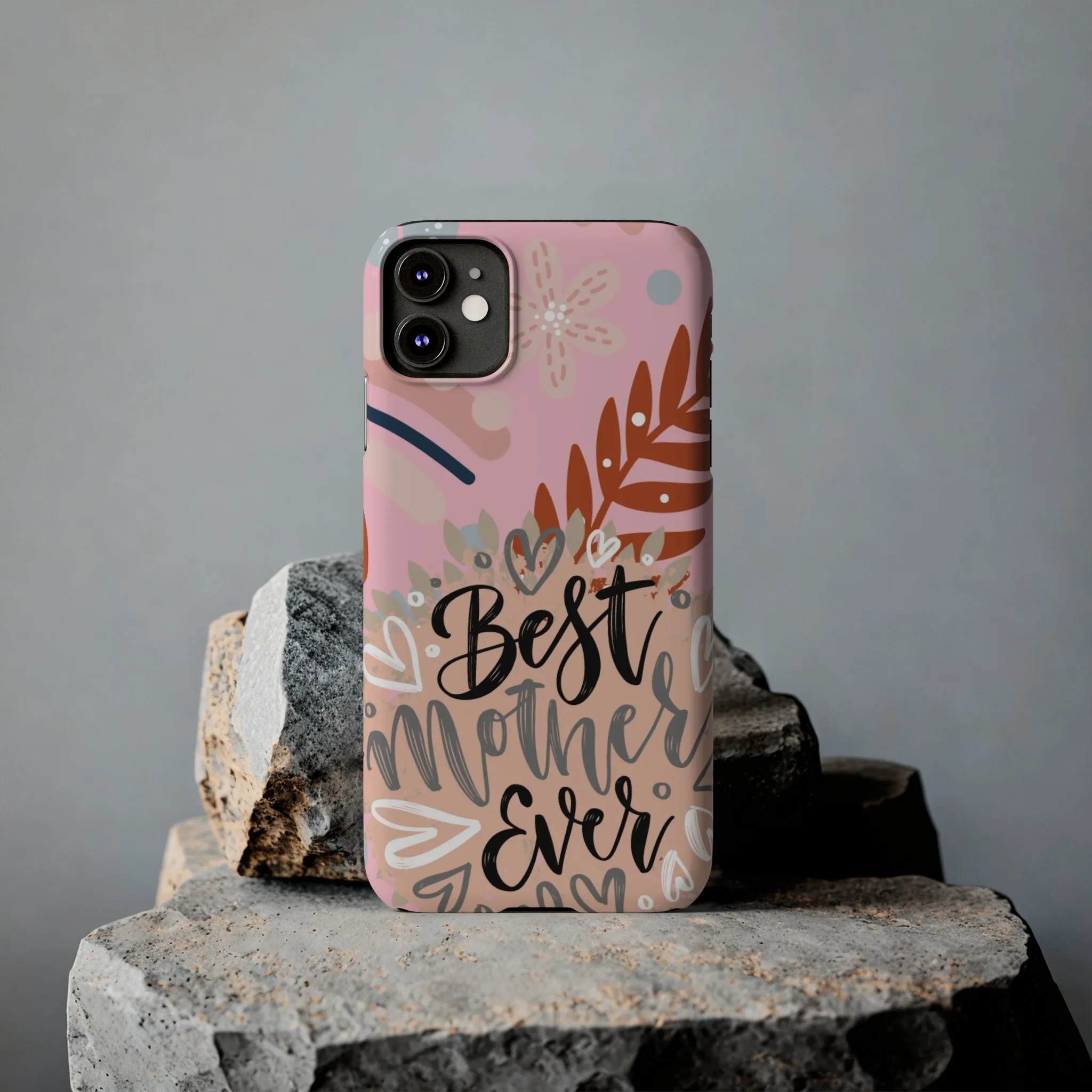 Best Mother Ever Botanical iPhone Case - Stylish and Heartwarming Protective Cover