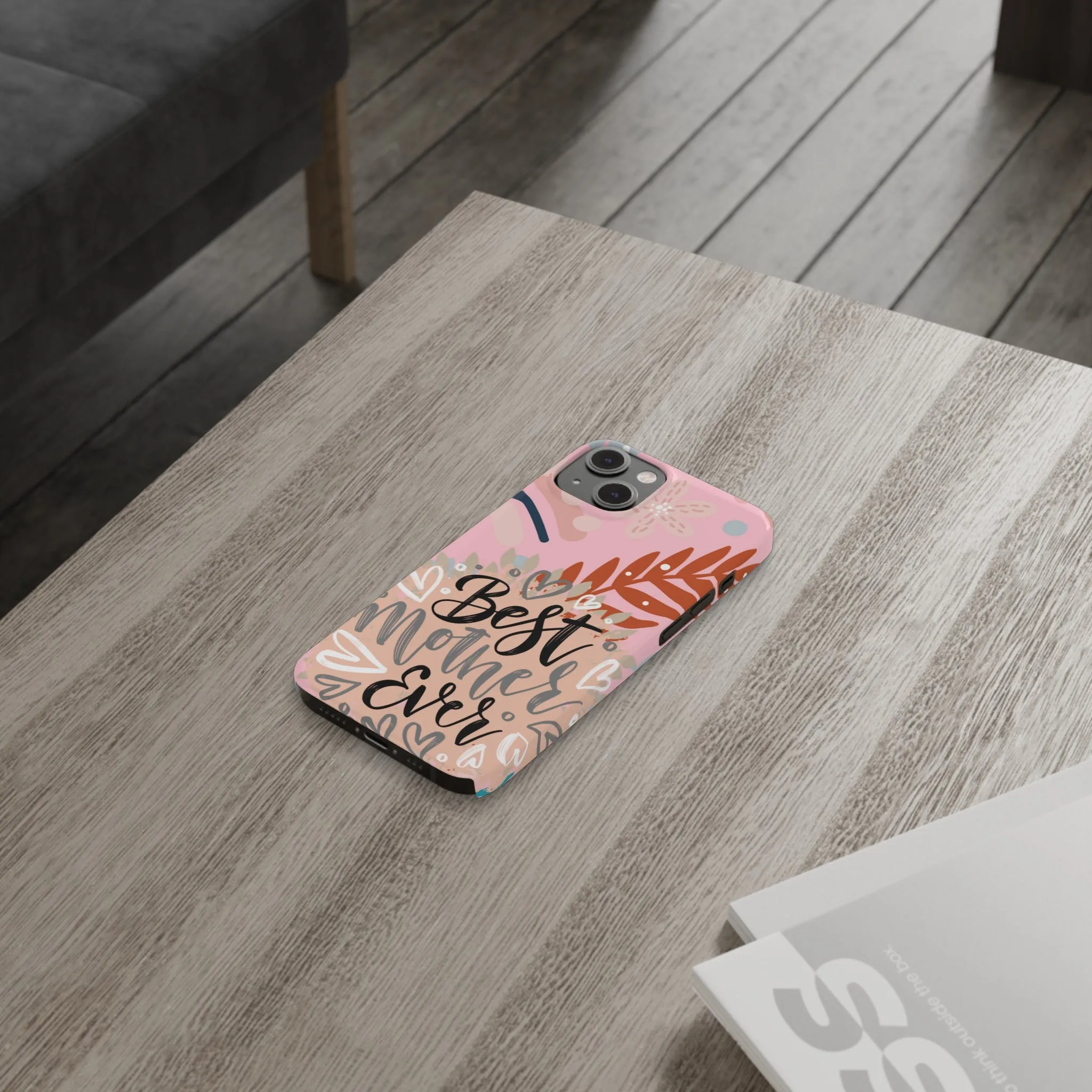Best Mother Ever Botanical iPhone Case - Stylish and Heartwarming Protective Cover