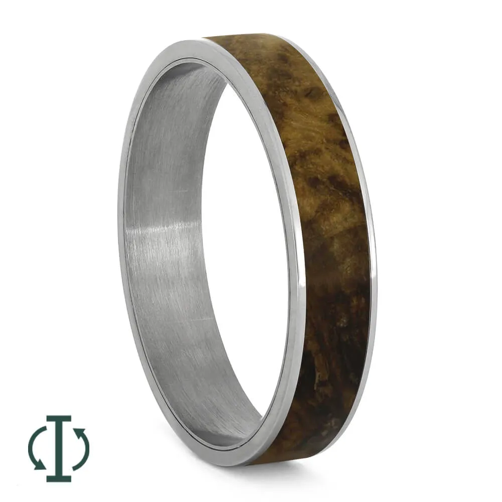 Black Ash Burl Inlay Components for Modular Rings