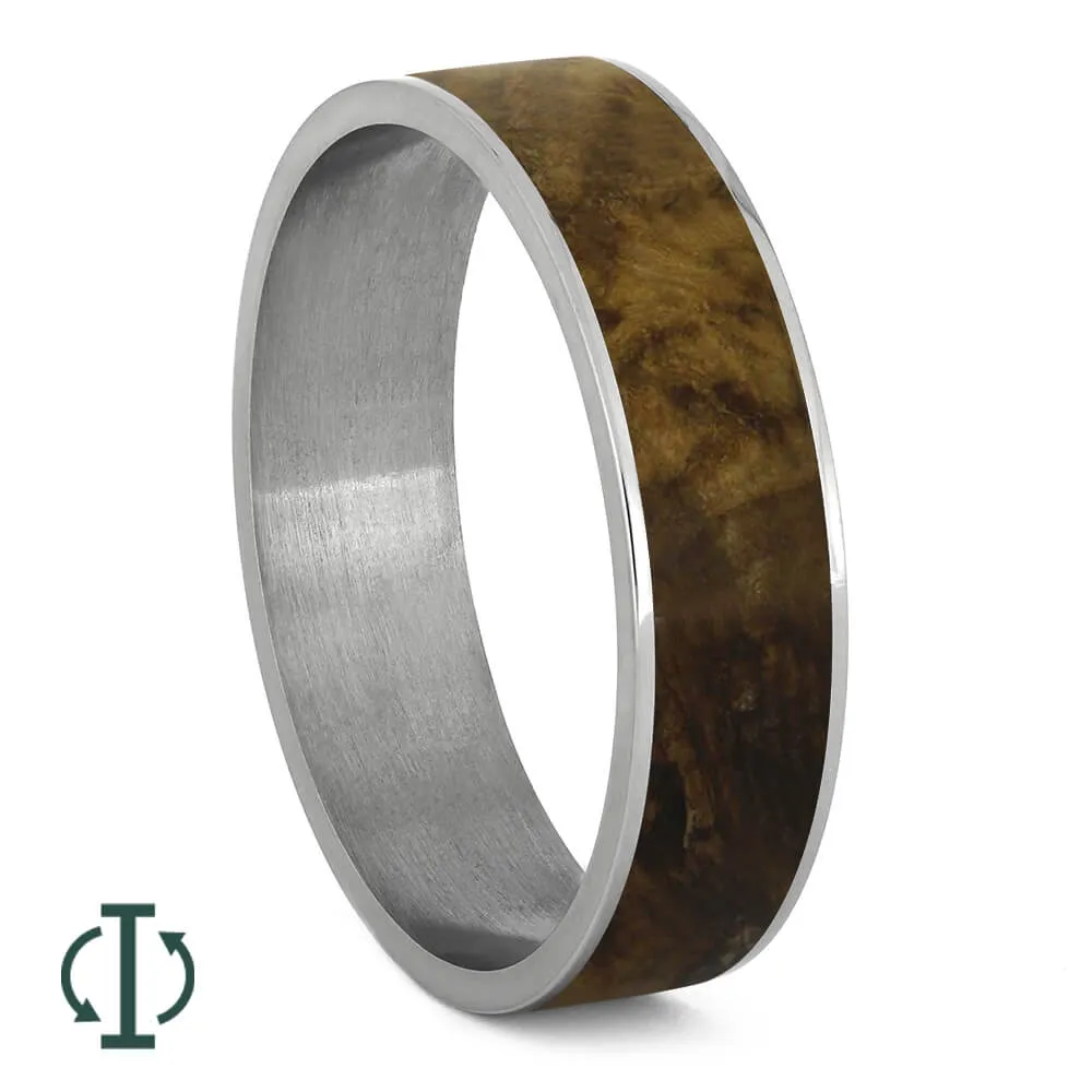 Black Ash Burl Inlay Components for Modular Rings