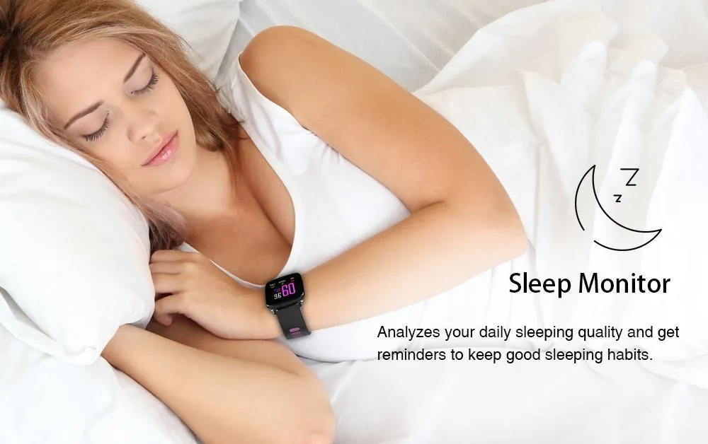 Bluetooth Sport Smart Watch IP68 Waterproof Swimming with Heart Rate Monitor Remote Camera Control