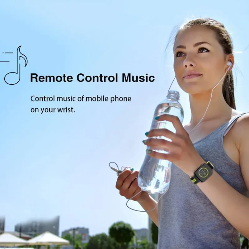 Bluetooth Sport Smart Watch IP68 Waterproof Swimming with Heart Rate Monitor Remote Camera Control