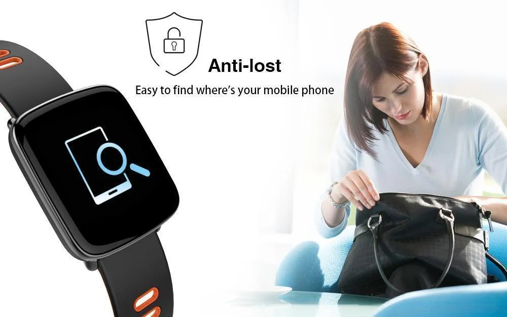 Bluetooth Sport Smart Watch IP68 Waterproof Swimming with Heart Rate Monitor Remote Camera Control