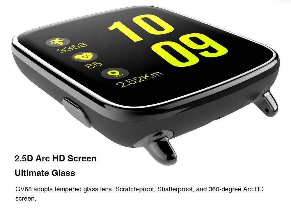 Bluetooth Sport Smart Watch IP68 Waterproof Swimming with Heart Rate Monitor Remote Camera Control