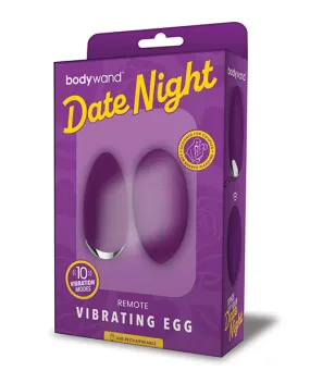 Bodywand Date Night Remote Vibrating Egg - Purple