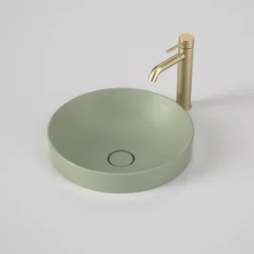 Caroma Liano II 400mm Round Inset Basin – Matte Green