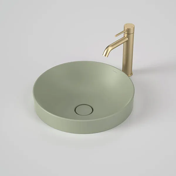 Caroma Liano II 400mm Round Inset Basin – Matte Green